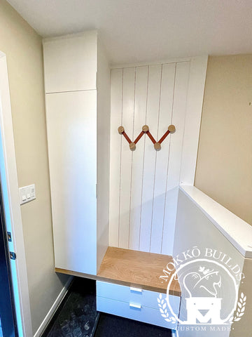 Solid Oak Bench Foyer Unit