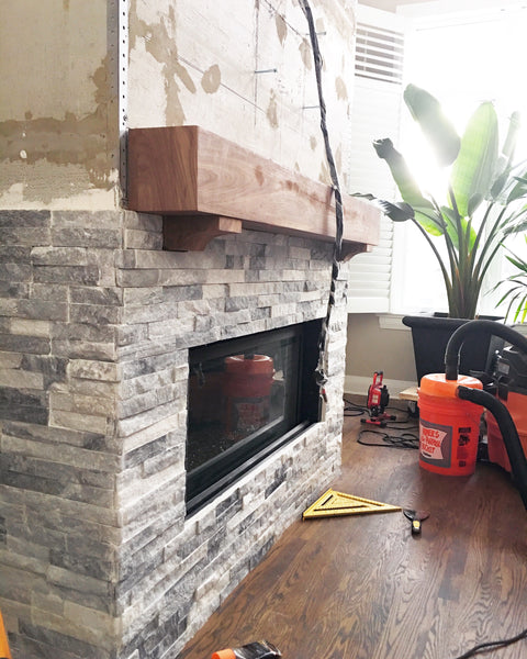 Fireplace Mantel - Walnut