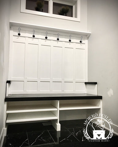 Shoe Bench & Coat Hook - Yin Yang